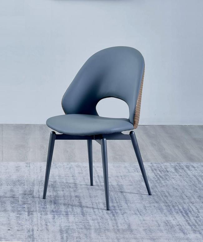 Grauer Einsitzer Designer Esszimmer Polsterstühle Luxus Holz Möbel Neu von JV Möbel