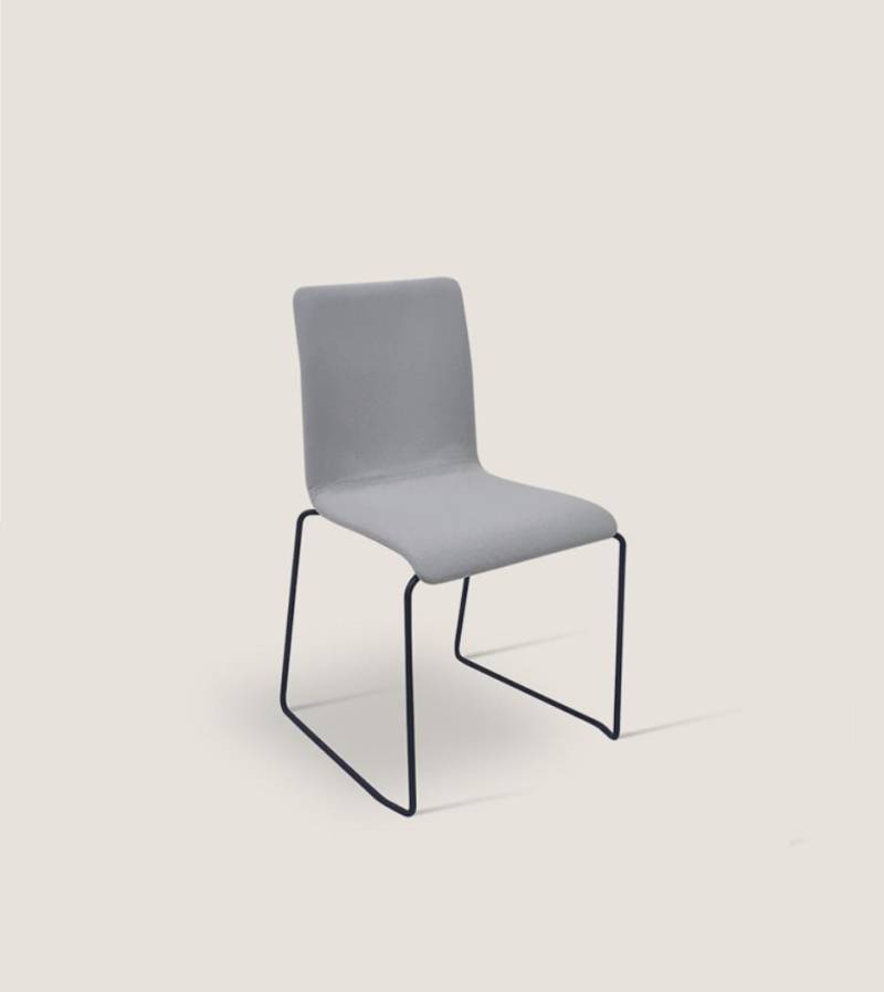 Grauer Einsitzer Mit Edelstahlfüßen Designer Stühle Esszimmer Möbel Neu von JV Möbel