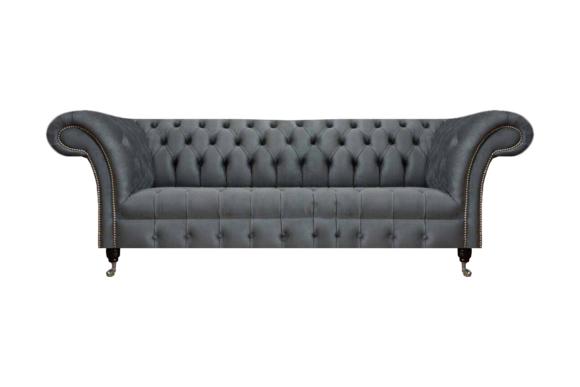 Graues Chesterfield Polstersofa Wohnzimmer Designer Sitzmöbel Couchen Graues Chesterfield Polstersofa Wohnzimmer Designer Sitzmöbel Couchen von JV Moebel