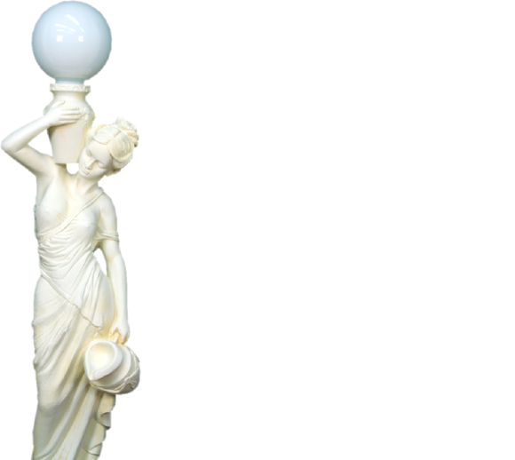 Griechische Figur Lampe Lampen Standleuchte Stehleuchte Leuchten XXL von JV Möbel