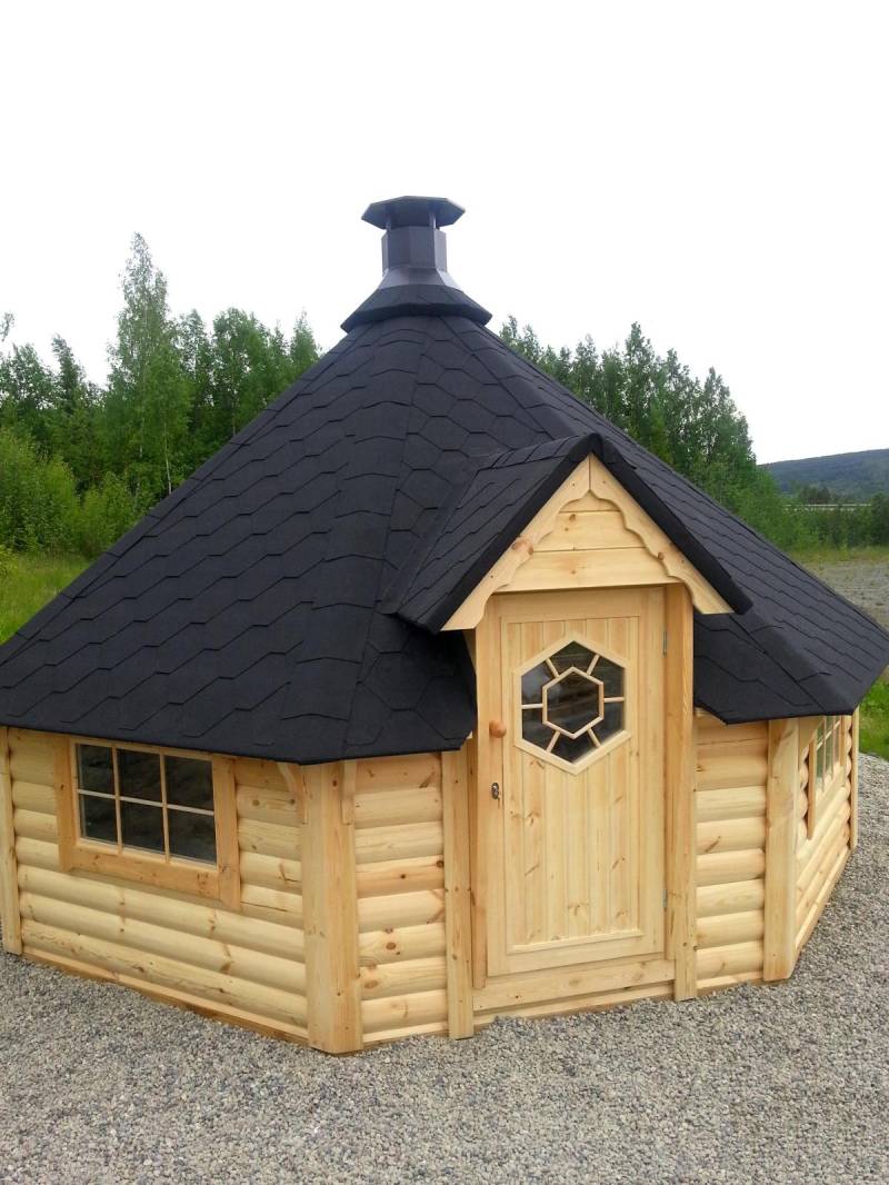 Grillhuette Haus Finnische Grillkota Hütte Grillhütte Grills Grillhaus Pergolen von JV Möbel