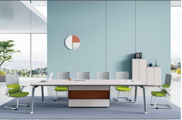 Großer Schreibtisch Büroeinrichtung Team Tisch Designer Büromöbel Großer Schreibtisch Büroeinrichtung Team Tisch Designer Büromöbel von JV Möbel