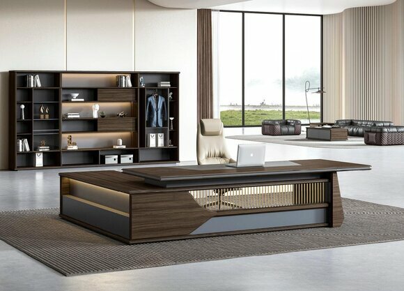 Großes Büro Set Komplettbüro Möbel Eckschreibtisch Aktenschrank 2tlg Set von JV Moebel