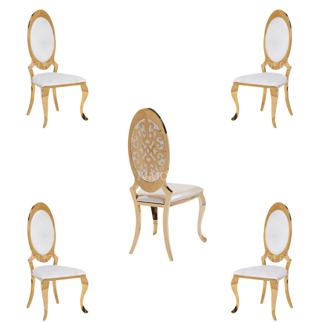 Gruppe Stühle Garnitur Textil Stoff Holz Gepolsterte Esszimmer 4x Stühle Gruppe Stühle Garnitur Textil Stoff Holz Gepolsterte Esszimmer 4x Stühle von JV Möbel