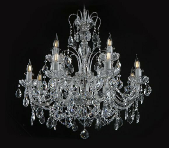 Hänge Decken Leuchte Bohemia Kronleuchter Lampe Kristall Lampen Leuchten von JV Möbel