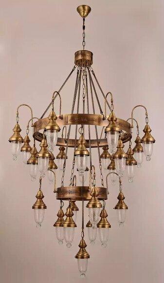 Hängeleuchte Kronleuchter Lampe Kristalllampe Deckenleuchte Lampen 120x250 von JV Moebel