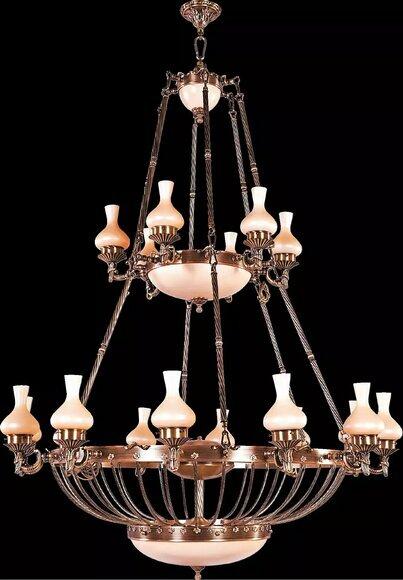 Hängeleuchte Kronleuchter Lampe Kristalllampe Deckenleuchte Lampen 145x160 von JV Moebel
