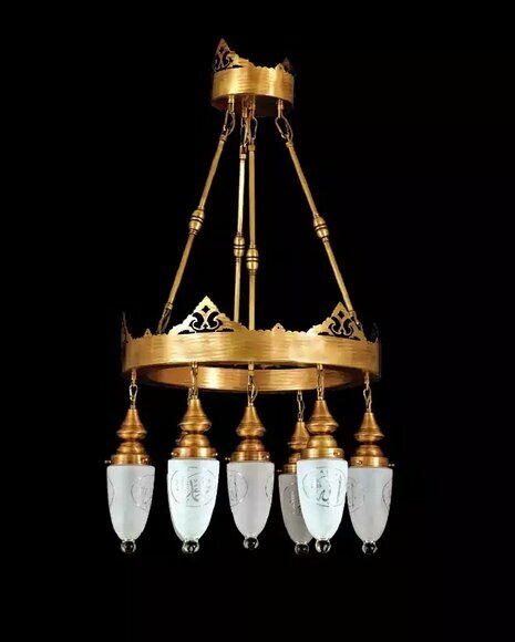 Hängeleuchte Kronleuchter Lampe Kristalllampe Deckenleuchte Lampen 60x125 von JV Moebel