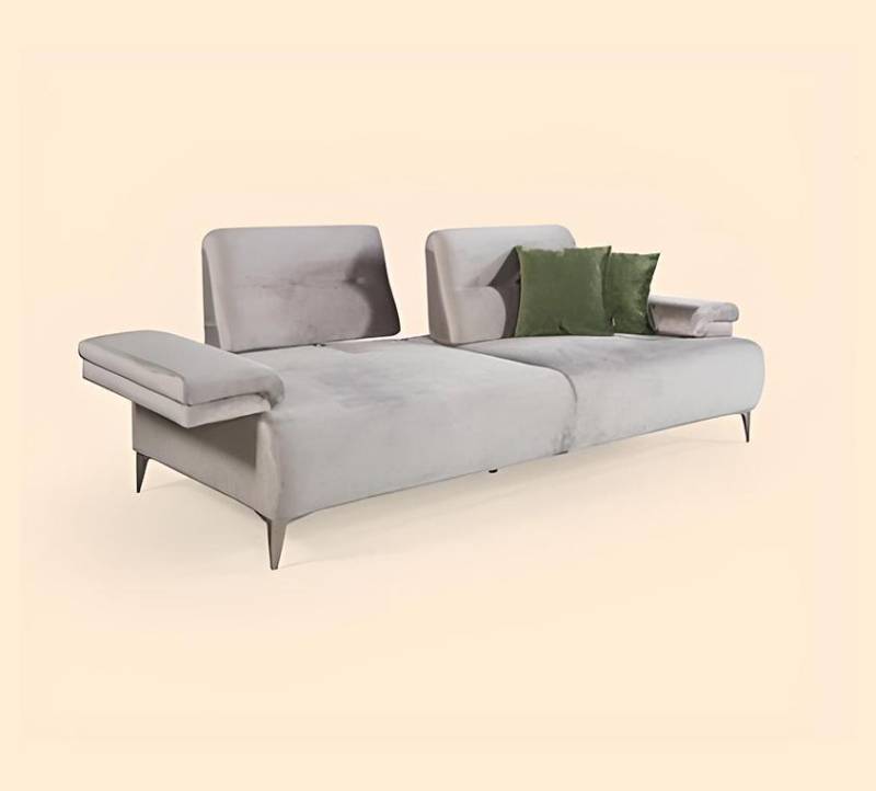 Hellbeiges Sofa Designer 3-Sitzer Wohnzimmer Edle Couchen Moderne Sofas von JV Möbel