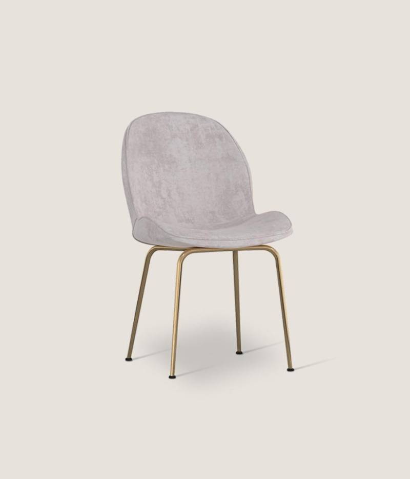 Hellgrauer Esszimmer Stuhl Designer Polsterstühle Moderne Einsitzer von JV Möbel