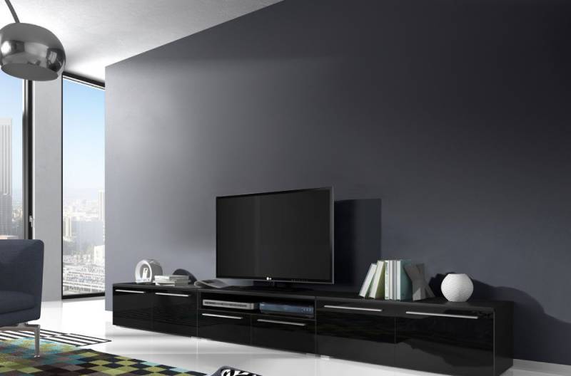 Hochglanz Wohnzimmer Sideboard Modern Lowboard TV-Ständer Möbel Neu von JV Möbel