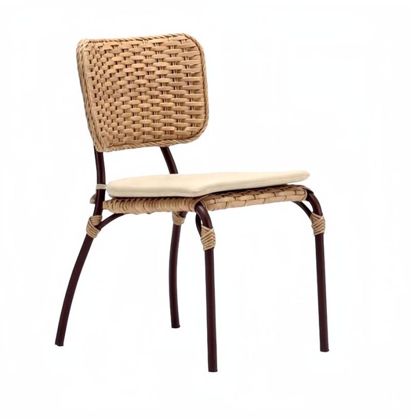 Hochwertig Terrasse Stuhl Braun Luxus Modern Stühle stilvoll Rattan Stil von JV Möbel