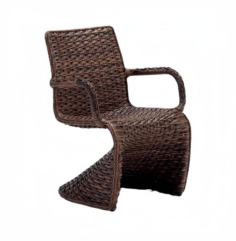 Hochwertig Terrasse Stuhl Braun Luxus Modern Stühle stilvoll Rattan Stil von JV Möbel