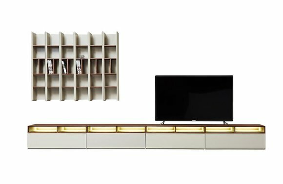 Hochwertige Design Wohnwand Schrank RTV Sideboard Lowboard von JV Möbel
