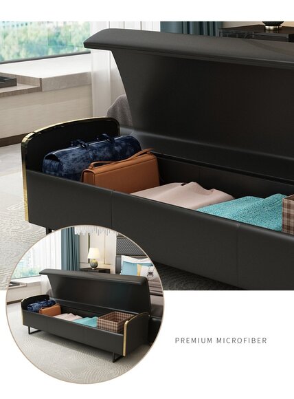 Hocker Design Fußhocker Truhe Sofa Sitz Bank Ablage Gepolsterte Hocker Design Fußhocker Truhe Sofa Sitz Bank Ablage Gepolsterte von JV Möbel