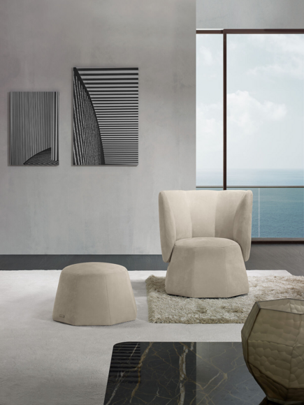 Hocker Design Holz Italienische Möbel Luxus Wohnzimmer Modern Fußhocker Grau Neu von JV Möbel