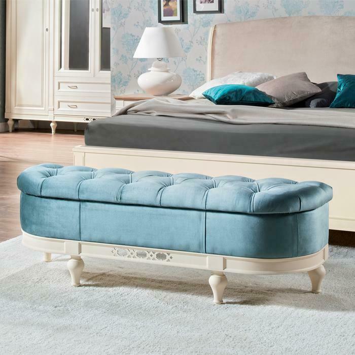 Hocker Fußhocker Beistellhocker Ottomane Chaiselounge Sitzbank Chesterfield von JV Möbel