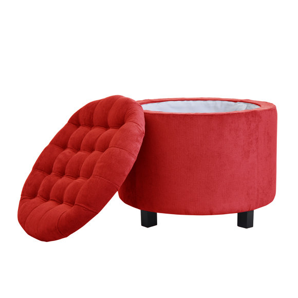 Hocker Fußhocker Ottoman Sitzhocker Sitzpouf Wohnzimmer Designer Solano von JV Möbel