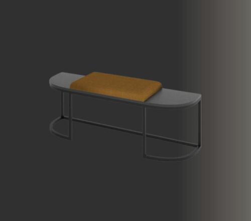 Hocker Grau Elegantes Schlafzimmer Holz Möbel Modern Design Schön von JV Möbel