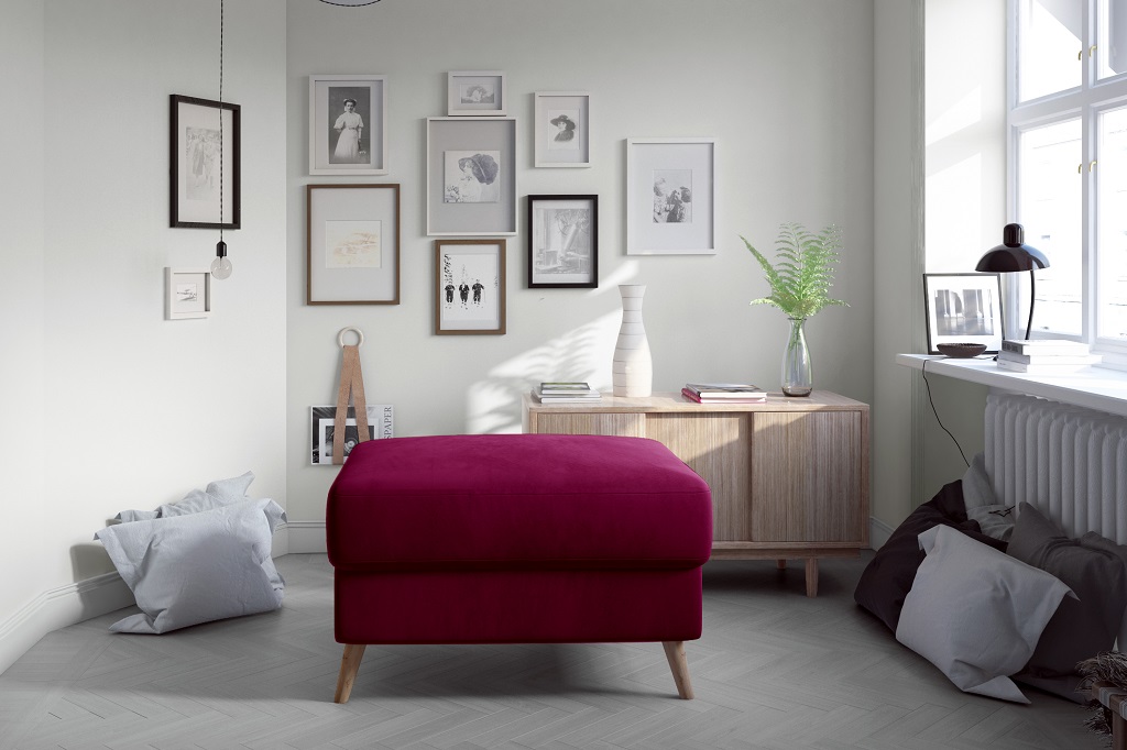 Hocker Pouf Sofa Polster Beistellhocker Fußhocker Ottomane Möbelhocker Neu Pink von JV Möbel