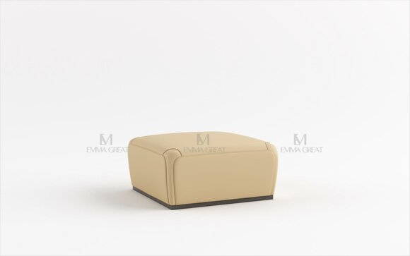 Hocker Poufa Fußhocker Hocker Polsterhocker Sitzhocker Hocker Beistell Leder von JV Möbel