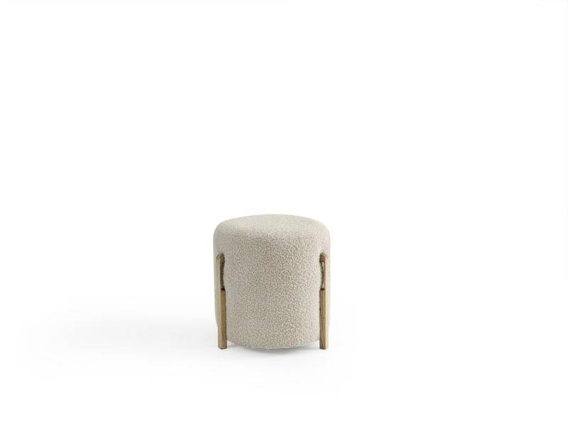 Hocker Rund Pouf Fußhocker Hocker Polsterhocker Sitzhocker Hocker Neu von JV Möbel