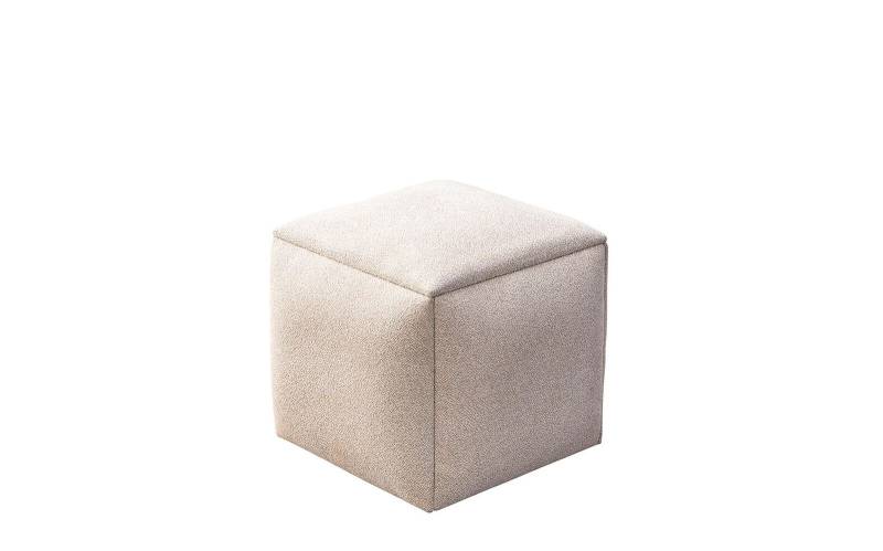Hocker Sitzhocker Polsterhocker Stoffhocker Beige Schminkhocker Modern von JV Möbel