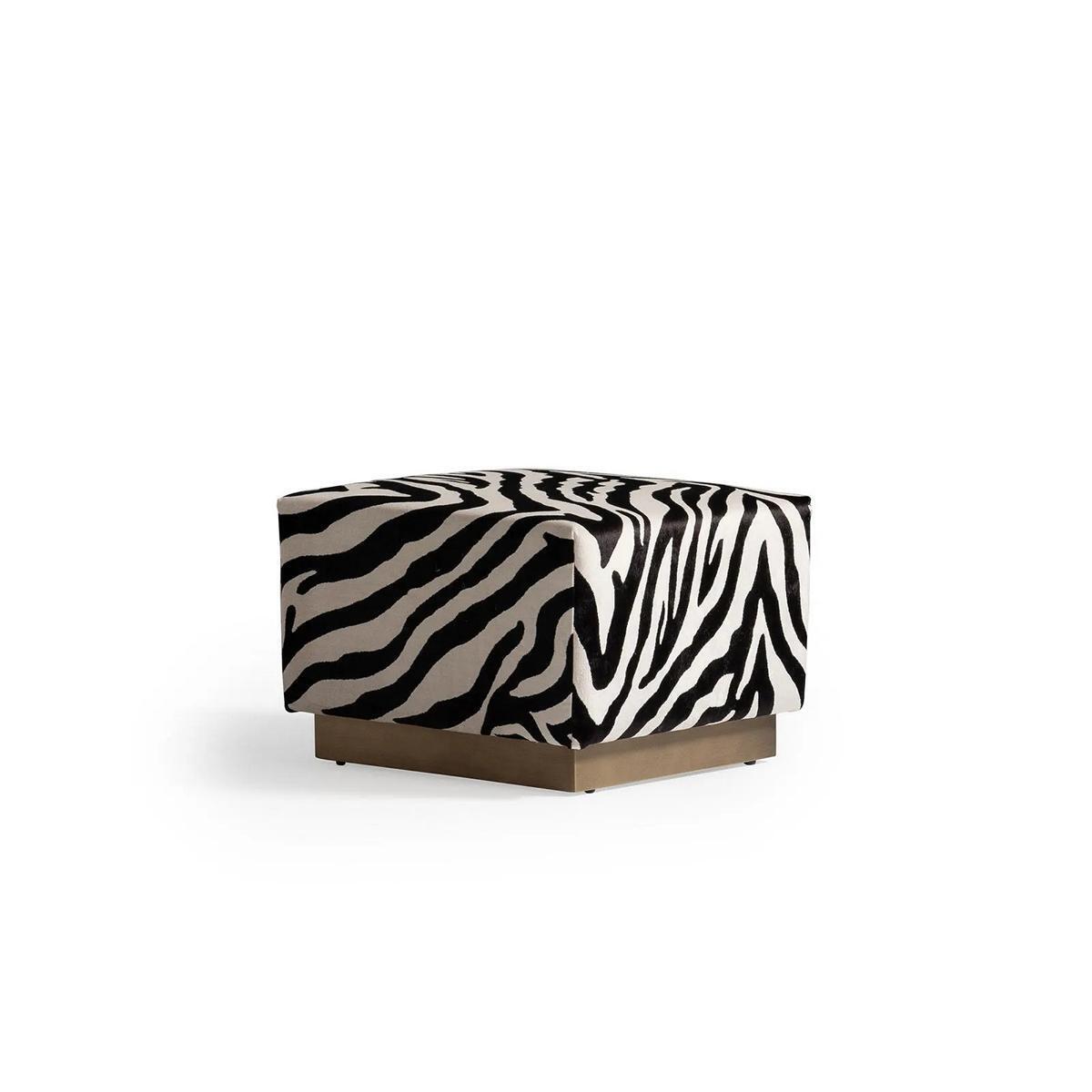 Hocker Sitzhocker Zebramuster Sitzwürfel Stoff Polster Wohnzimmer Sitz Sofort Hocker Sitzhocker Zebramuster Sitzwürfel Stoff Polster Wohnzimmer Sitz Sofort von JV Möbel