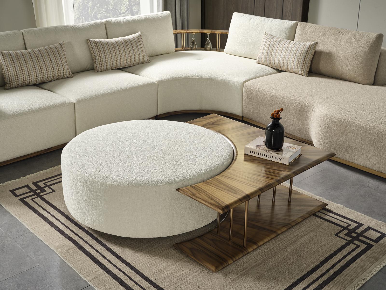 Hocker Wohnzimmer neu Holz mit Textil Design Polster weiß Modern Hocker Wohnzimmer neu Holz mit Textil Design Polster weiß Modern von JV Möbel