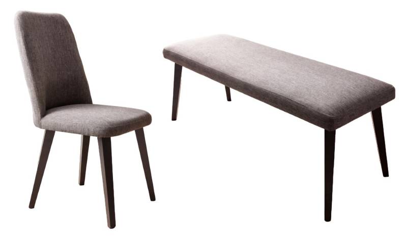 Holz Komplett 2tlg Design Stuhl Bank Einrichtung Modern Möbel Sitzbänke von JV Möbel