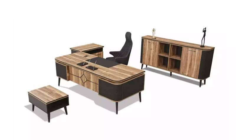 Holz Schreibtisch Arbeitzimmer Büro Möbel Designer Möbel 220x90 Tisch Holz Schreibtisch Arbeitzimmer Büro Möbel Designer Möbel 220x90 Tisch von JV Möbel