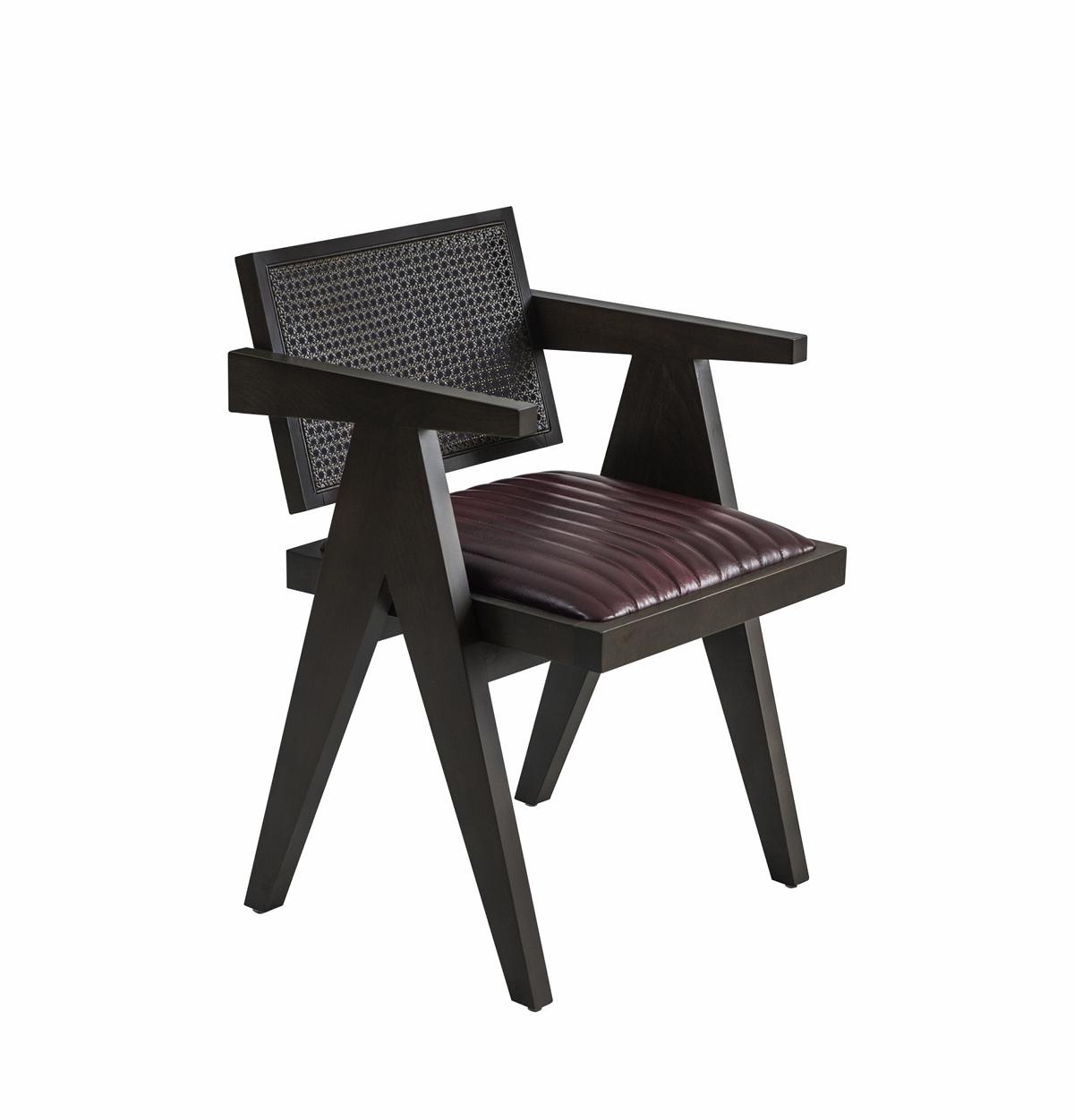 Holz stuhl Design Braun Armlehnstuhl Esszimmer Möbel Sitz Einrichtung Neu von JV Möbel