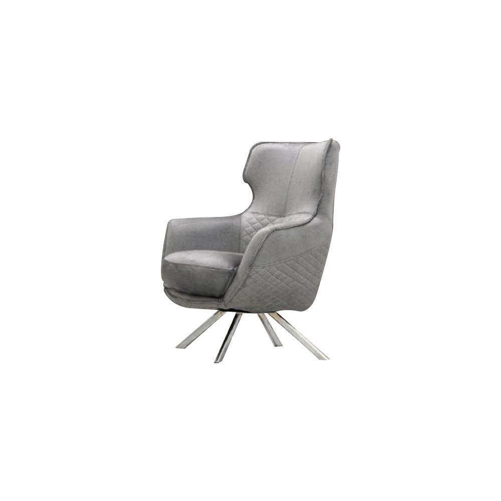 Innovativer Grauer Sessel Luxuriöser Clubsessel Wohnzimmer Lehnsessel von JV Möbel