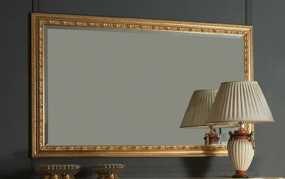 Italienische Klassischer Designer Spiegel Möbel Wandspiegel Holz Gold Möbel von JV Möbel