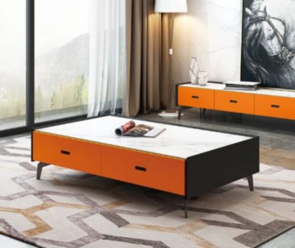 Italienische Stil Möbel Couchtisch Glas Tische Designer Tisch Wohnzimmer von JV Möbel