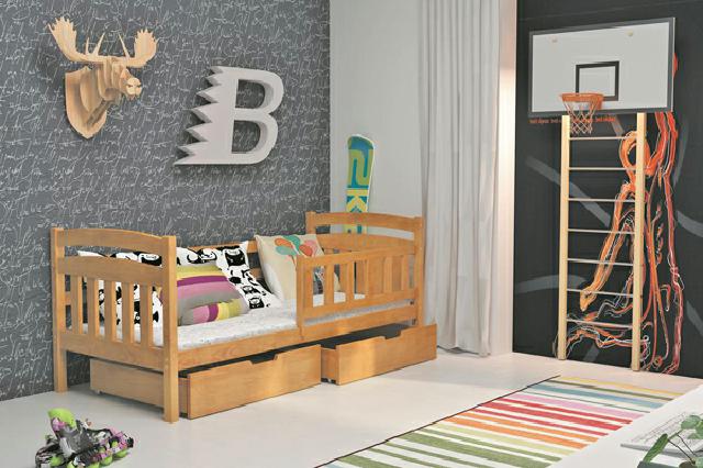 KINDERBETT Bett Kinder Betten mit Matratzen JUGENDBETT MIT BETTKASTEN KACPER 1 von JV Möbel