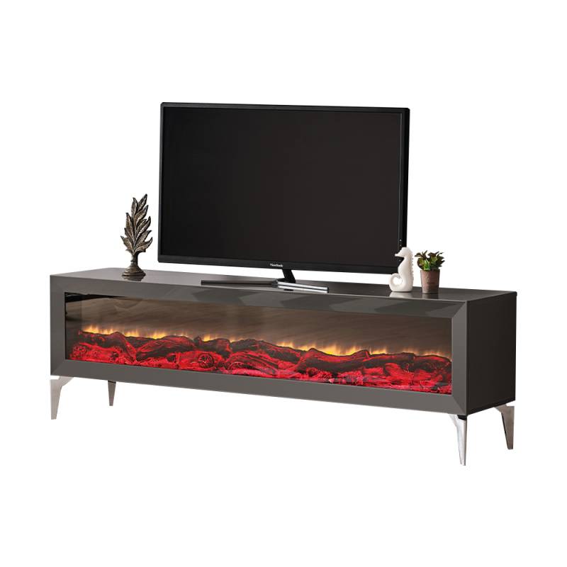 Kamin Elektrokamin Media rtv tv ständer Fernseher 154x41 Sideboard lowboard von JV Möbel