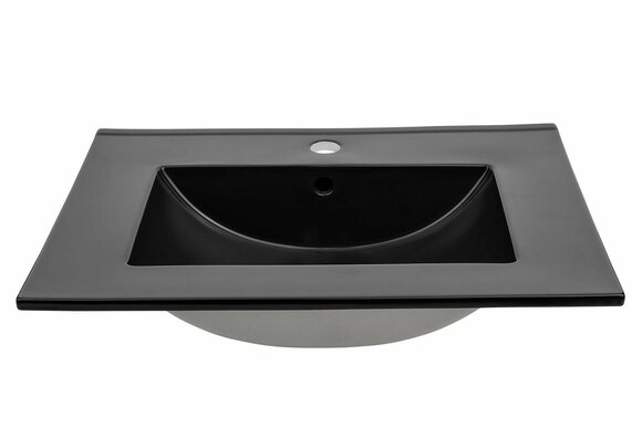 Keramik Waschtisch Waschbecken Einbau Schwarz Becken Waschbecken von JV Möbel