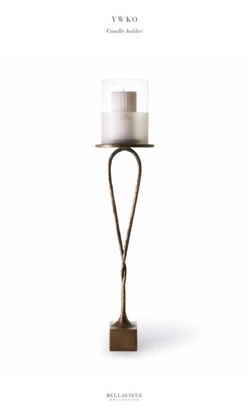 Kerzenhalter für Wohnzimmer und Flur Bronze-Finish restauriert von JV Möbel