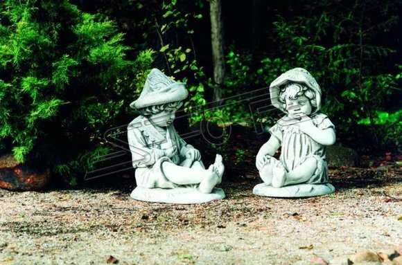 Kind 71cm Skulptur Design Figur Statue Garten Figuren Statuen Skulpturen von JV Möbel