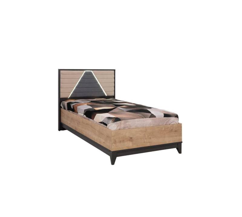 Kinderbett Bettrahmen Bett Kinderzimmer Bettgestelle Braun Holz Betten von JV Möbel