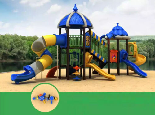 Kinderhaus Turm Spielhaus Spielplatz Spielturm mit Rutsche Outdoor von JV Möbel