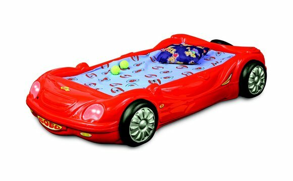 Kinderzimmer Bett Kinderbett Design Rennwagen Autobett mit Matratze Lattenrost von JV Möbel