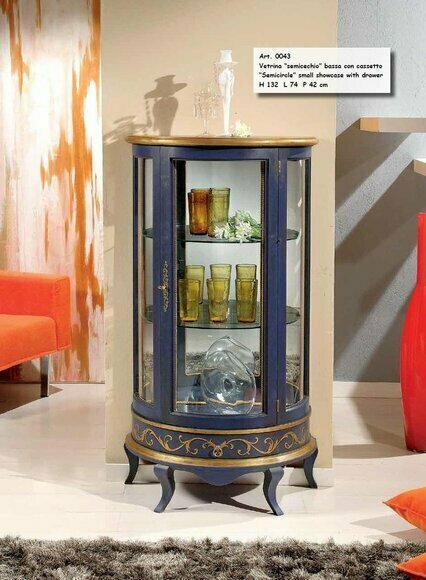 Klassisch Vitrinen Glas Schrank Luxus lila Vitrine Holz für das Wohnzimmer Neu von JV Moebel