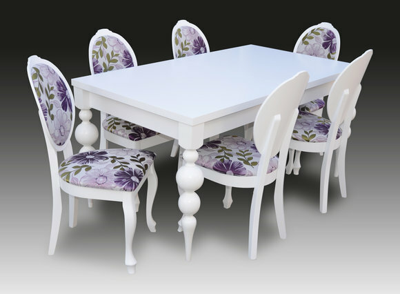 Klassische Esstisch Tisch mit 6 Stühlen Esszimmer Gruppe Stuhl Tische Holz Neu von JV Möbel