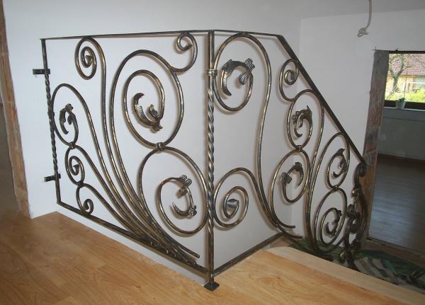 Klassische Geländer Handgefertigte Balkon Treppen Schmiedezaun Zaun 1lfm #168 von JV Möbel