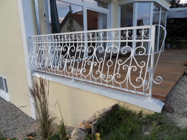 Klassische Geländer Handgefertigte Balkon Treppen Schmiedezaun Zaun 1lfm #339 von JV Möbel