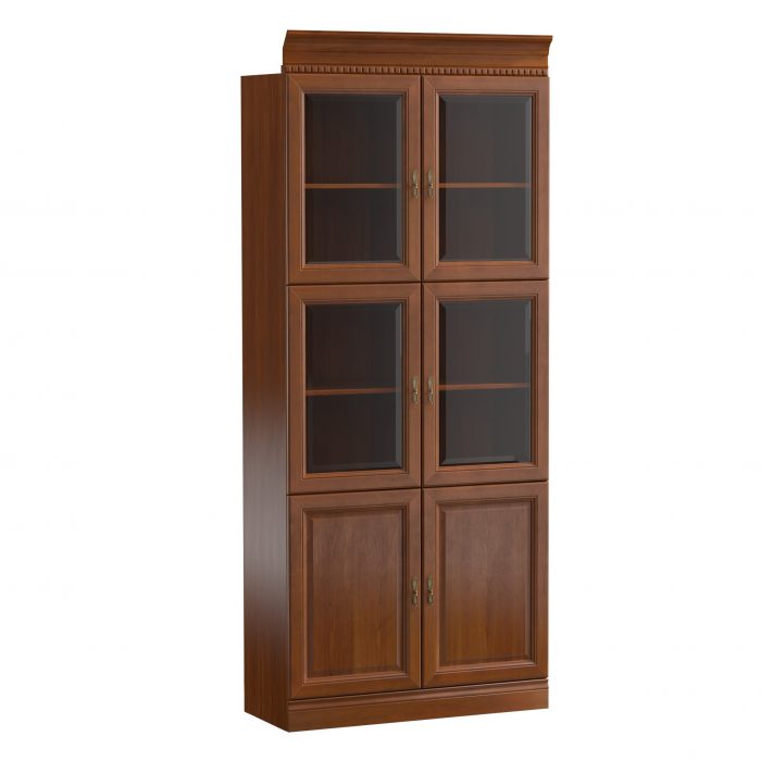 Klassische Schränke Schrank Vitrine Vitrinenschrank Glas Schrankwand Model BA-1 von JV Möbel