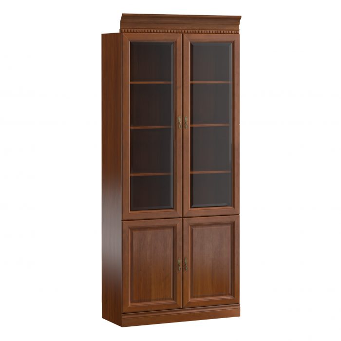 Klassische Schränke Schrank Vitrine Vitrinenschrank Glas Schrankwand Model BA-2 von JV Möbel