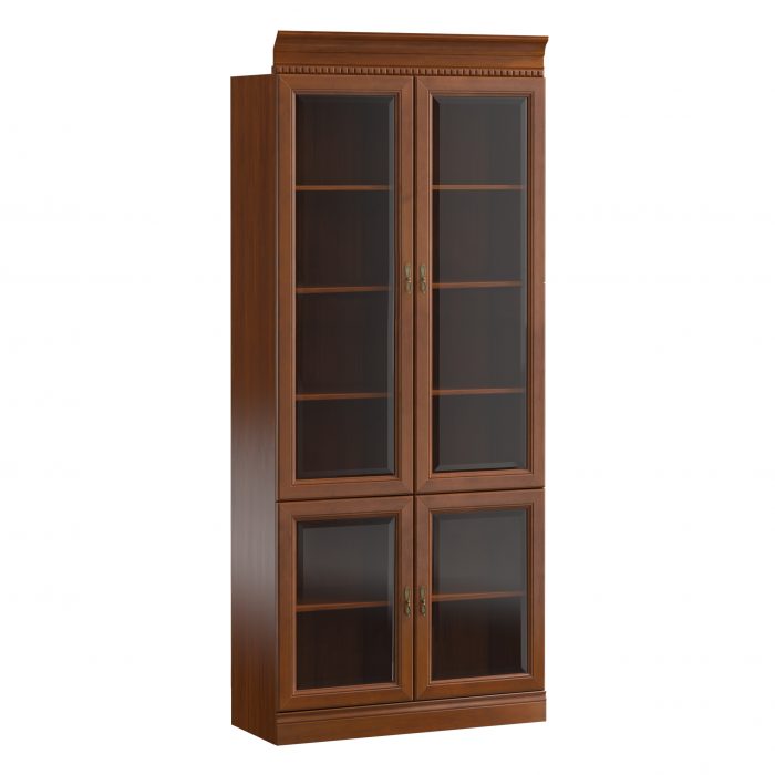 Klassische Schränke Vitrine Vitrinenschrank Glas Schrank Schrankwand Model BA-4 von JV Möbel